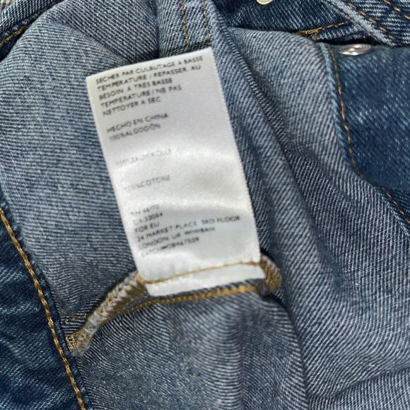 Urban Outfitters BDG Denim Bib  Coverall Dress Knee Length SZ 6 Pockets & Straps - Picture 9 of 10